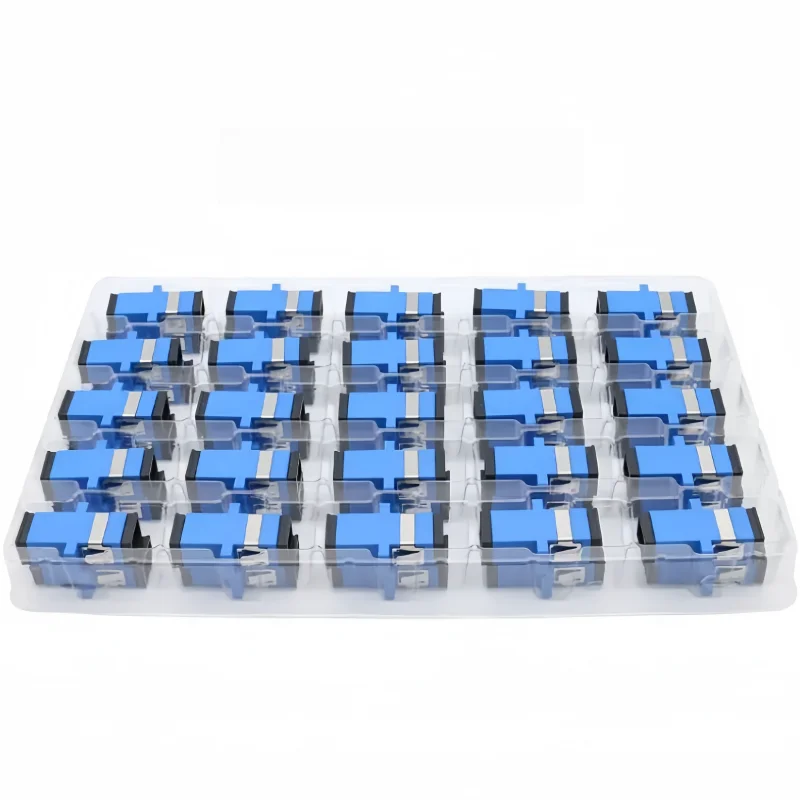 SC/APC SC/UPC Single Mode Fiber Optic Adapter Flange Coupling Connector for FTTX Networks CATV FTTH Applications-boxintelecom