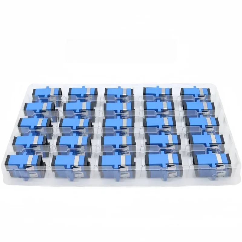 SC/APC SC/UPC Single Mode Fiber Optic Adapter Flange Coupling Connector for FTTX Networks CATV FTTH Applications-boxintelecom