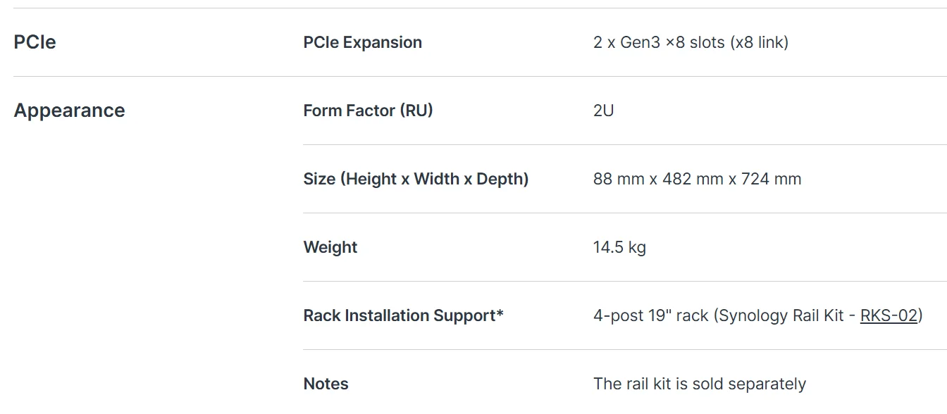 High-Speed Scalable Synology 12bay RackStation RS3618xs Diskless NAS Server Storage 5