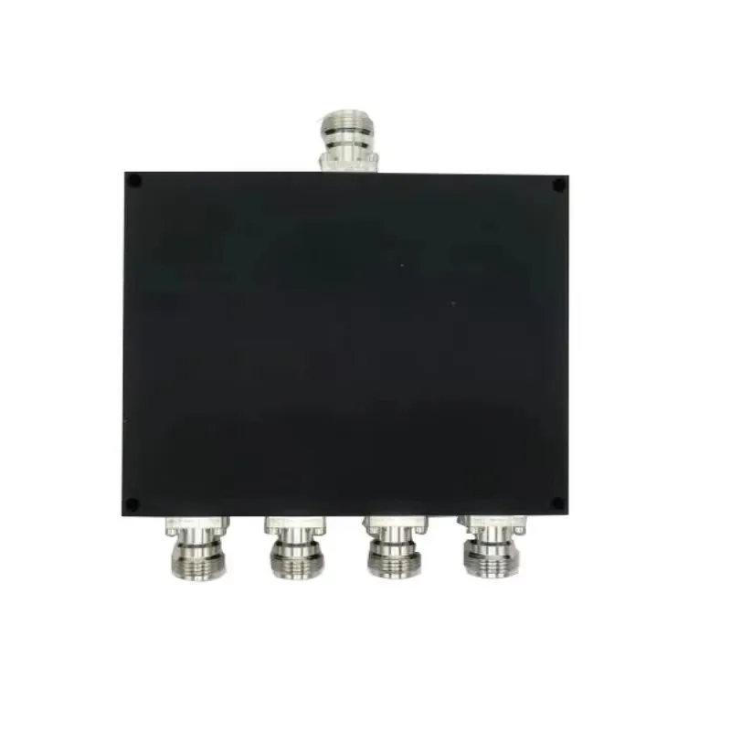 RF Power Divider 4 Way 698-2700MHz, Low PIM with N Female Type 4 Way Power Splitter