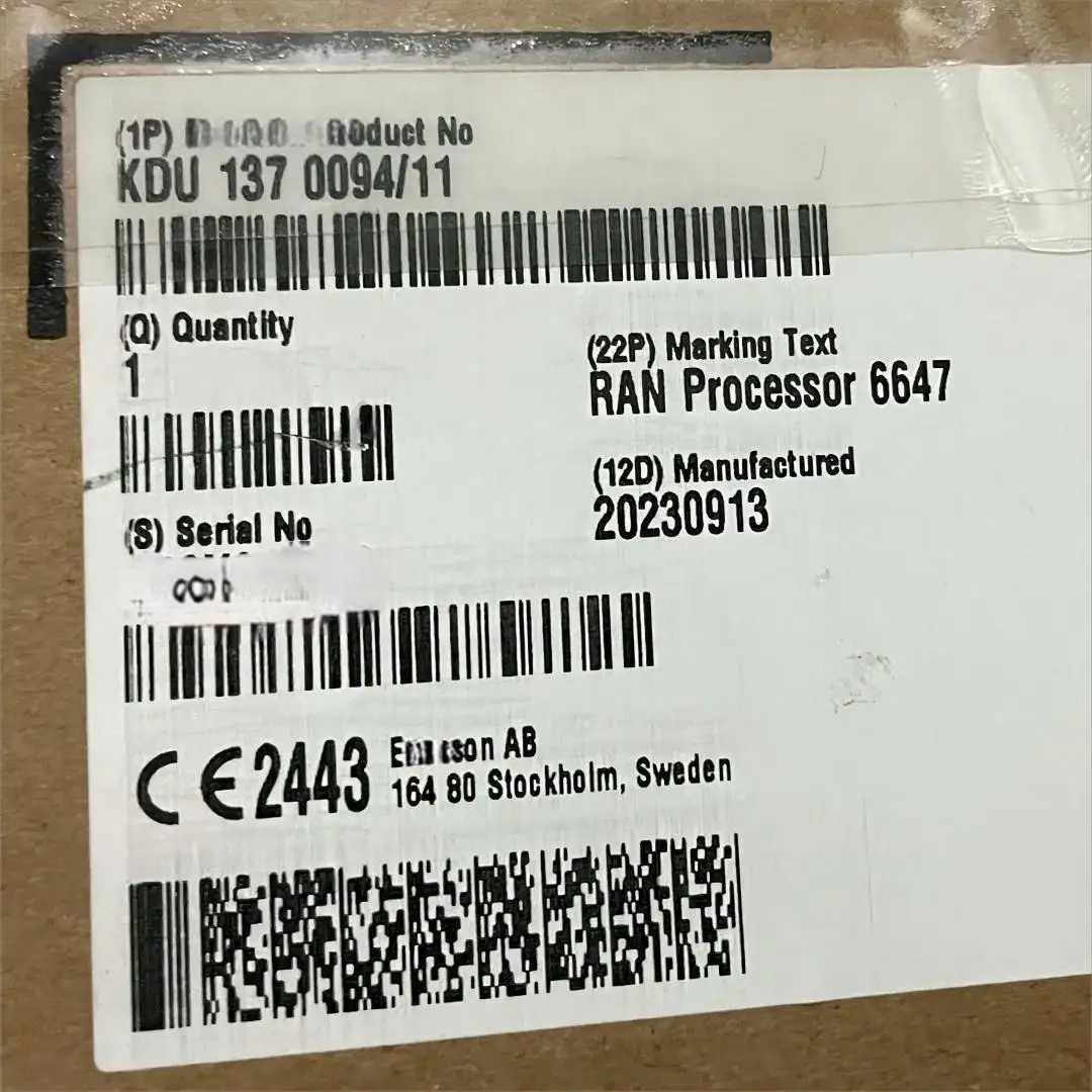 Ran Processor 6647 BBU Baseband Unit KDU 137 0094/11 for Baseband 6647 KDU1370094/11-boxintelecom