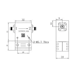 Customized 200W 2-4GHz Coaxial Isolator with  N-F Connector for In-building Solutions