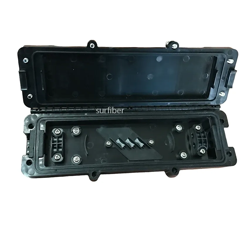 OEN SURJEH25 IP65 Waterproof 12 Cores FTTH Horizontal Splice Closure Box 2-in-2-out Aerial