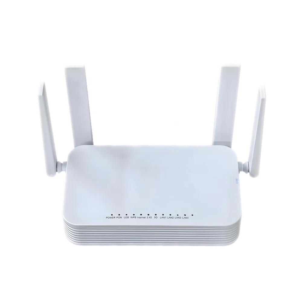 FTTH All New F900P ONT Gpon ONU 4 Port  Epon Xpon ONT 4Ge 2.4G 5G Dual Band WiFi Router Modem-boxintelecom