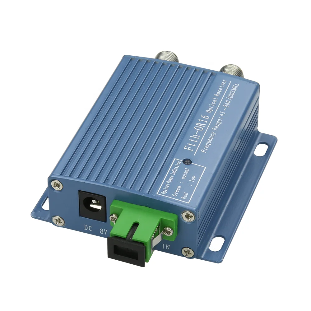 FTTH Mini CATV WDM Fiber Optical Receiver Fiber Optic Cable Node 1 RF Port or 2 RF Port-boxintelecom