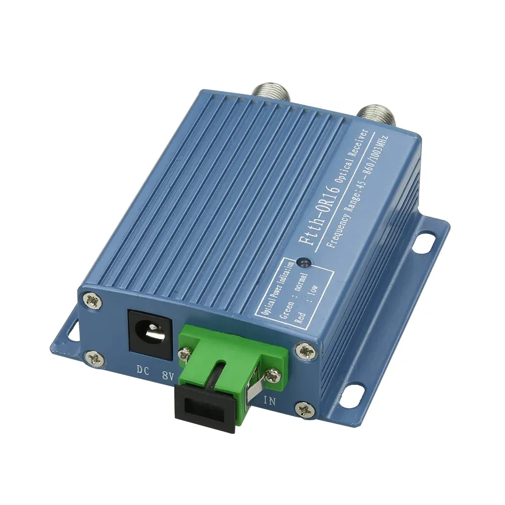FTTH Mini CATV WDM Fiber Optical Receiver Fiber Optic Cable Node 1 RF Port or 2 RF Port-boxintelecom