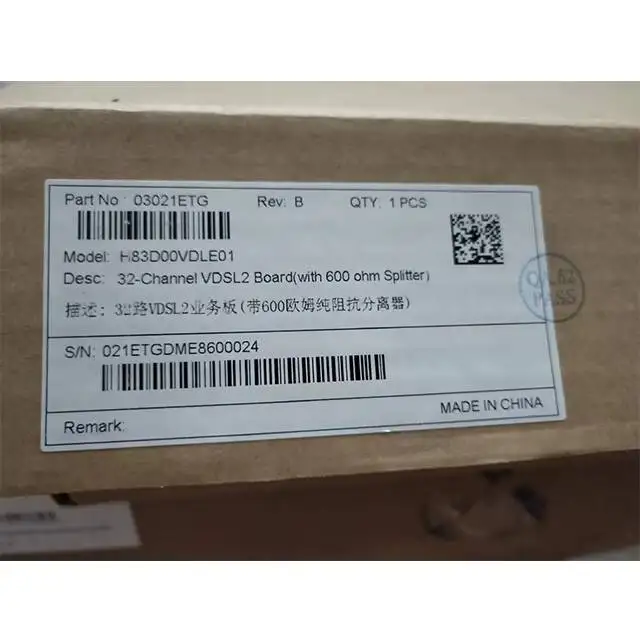 32-Port MA5616 VDLE Fiber Optic VDSL2 Service Card with SC Connector for Over POTS-boxintelecom
