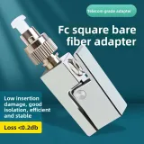Telecom Parts Fiber Optic Adapter FC Square Quick Connector Converter Bare Fiber Accessory