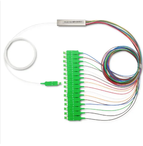 Optic 1x16 Fiber Splitter 1x2 1x4 1x8 1X9 1x16 1X12 1x32  Single Mode APC UPC Steel Tube Fiber Optica1*8 l Mini PLC Splitter-boxintelecom