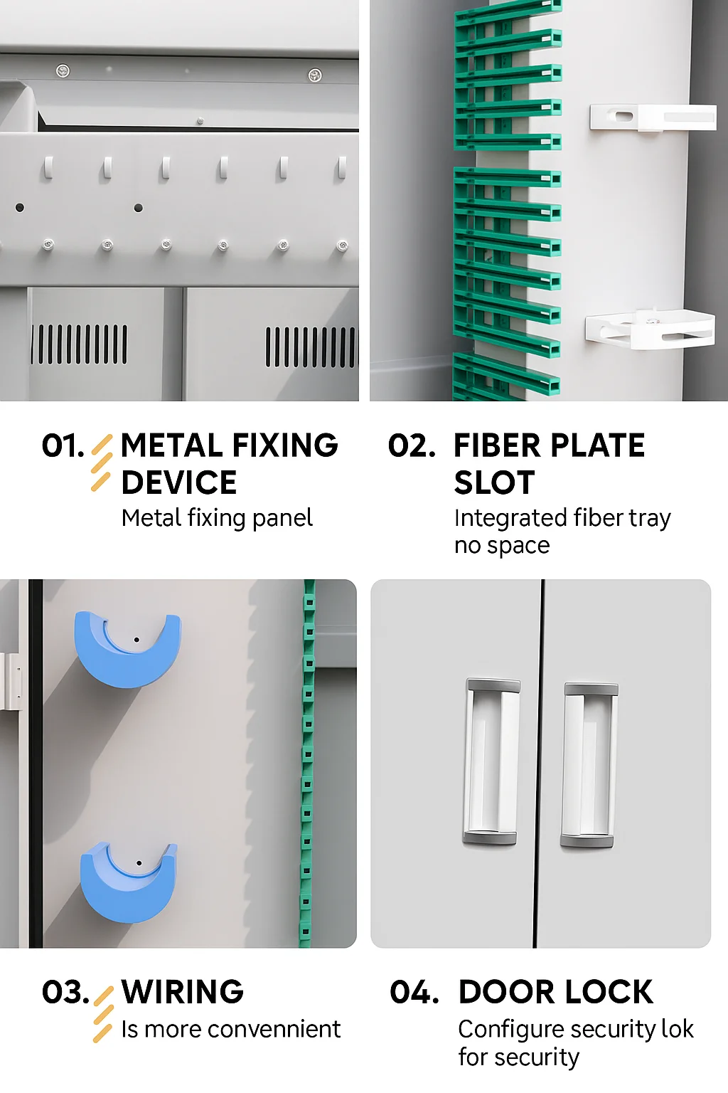 1152/1440 Core Outdoor 5G Ready FTTH FTTX Fiber Optic Distribution Box IP65 Waterproof SMC