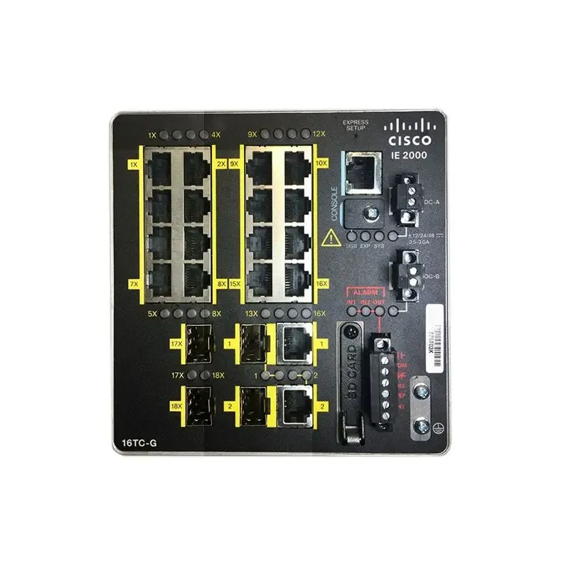 IE-2000-16TC-G-E - Industrial Ethernet 2000 Series IE2000 with 16FE Copper 2GE SFP/T and 2FE SFP (Lan Base)-boxintelecom