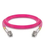 Surfibre/OEM OM4 LC to LC Fiber Patch Cord 1M Duplex Multimode LSZH Optical Jumper Cable f