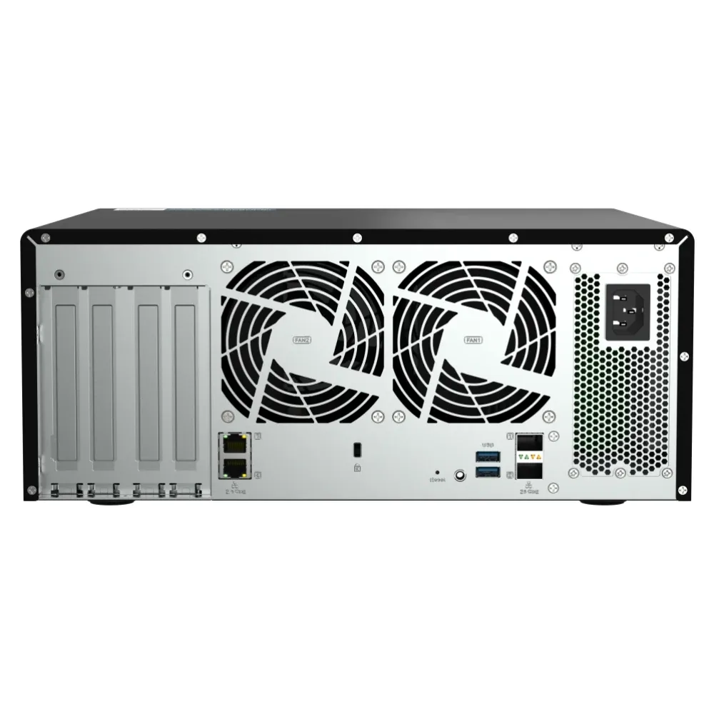 Innovative Product Design Desktop 12-bay U.2 NVMe/SATA All-flash QNAP TS-h1290FX NAS Serve