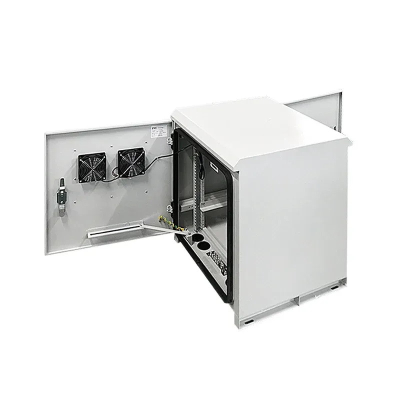 Outdoor 5G Rooftop Station Control Box 10U 12U 300A Power Supply IP55 Rated Powder Coated Galvanized Steel Floor/Wall Mount RH-boxintelecom