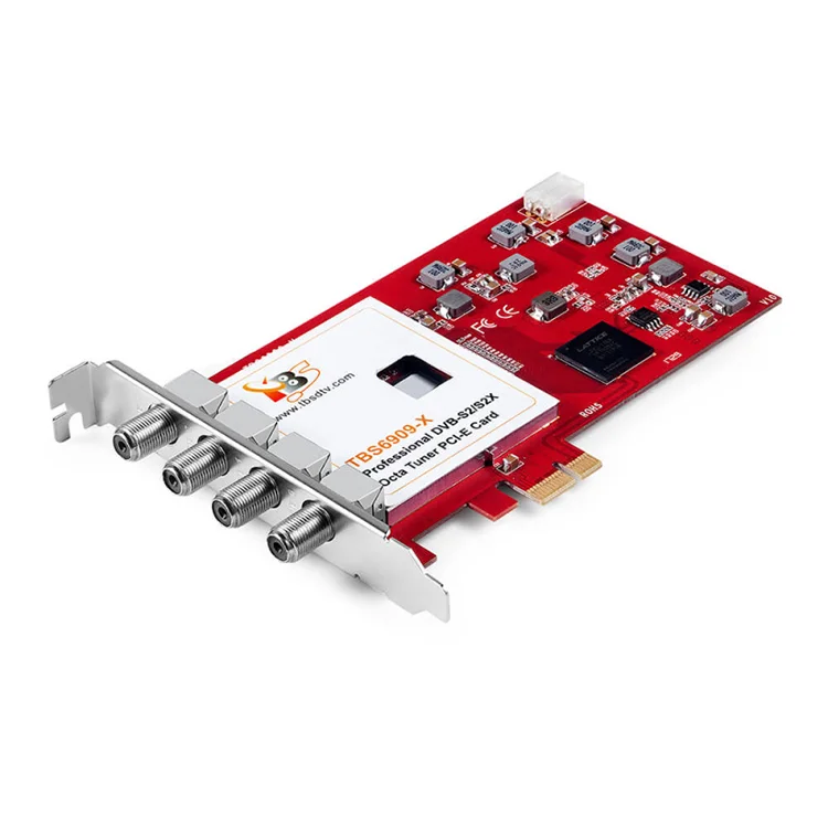 TBS6909X DVB-S/ S2/ S2X 8 Tuner PCI  Digital Satellite TV Card for Live TV