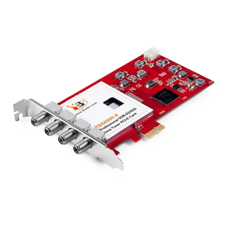 TBS6909X DVB-S/ S2/ S2X 8 Tuner PCI  Digital Satellite TV Card for Live TV
