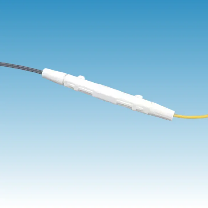 FTTH Inline Fiber Splice Protection Box ABS Snap-on 1-Core Joint Protector for Drop Cable/