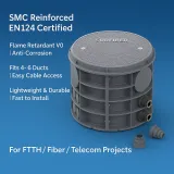 Round SMC Fiber Optic Manhole Chamber| Modular Underground Cable Access Box| EN124 Certifi