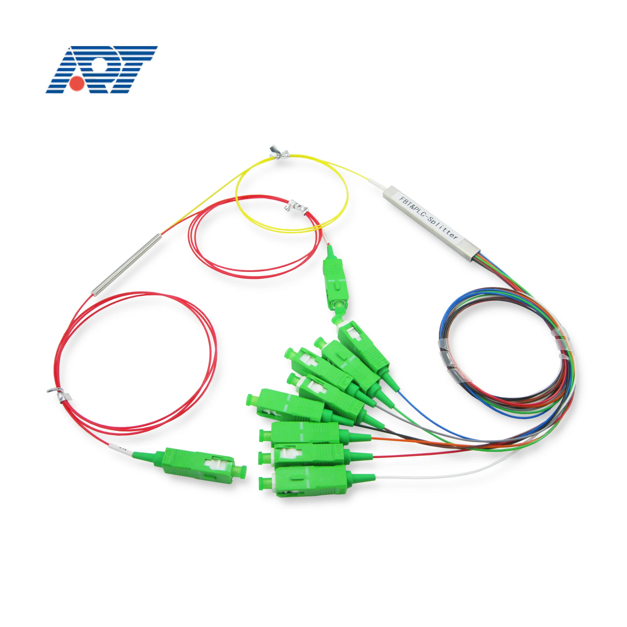 APT 1x2 1x4 1x3 1x5 1x8 1x16  Mirco Steel Tube  Plc Splitter Fiber Optical 1x9 Splitter Pl