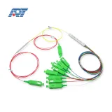 APT 1x2 1x4 1x3 1x5 1x8 1x16  Mirco Steel Tube  Plc Splitter Fiber Optical 1x9 Splitter Pl