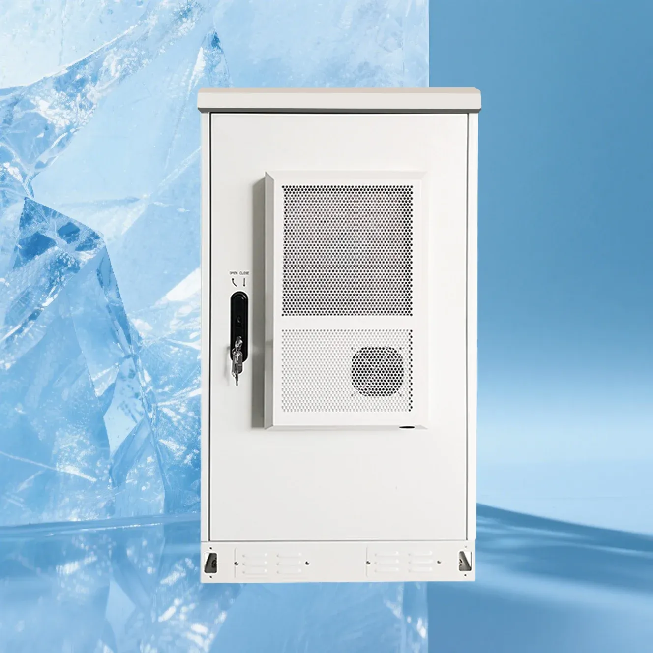 Customized IP55 Stainless Steel Powder Coated Single Cabin Outdoor Electronics Instrument Enclosure Waterproof-boxintelecom