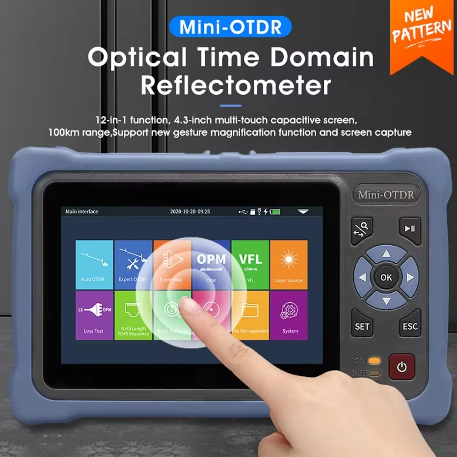Fiber Optic Tester Novker Otdr Nk6000 1310/1550/1625nm Pon Smart Mini Otdr