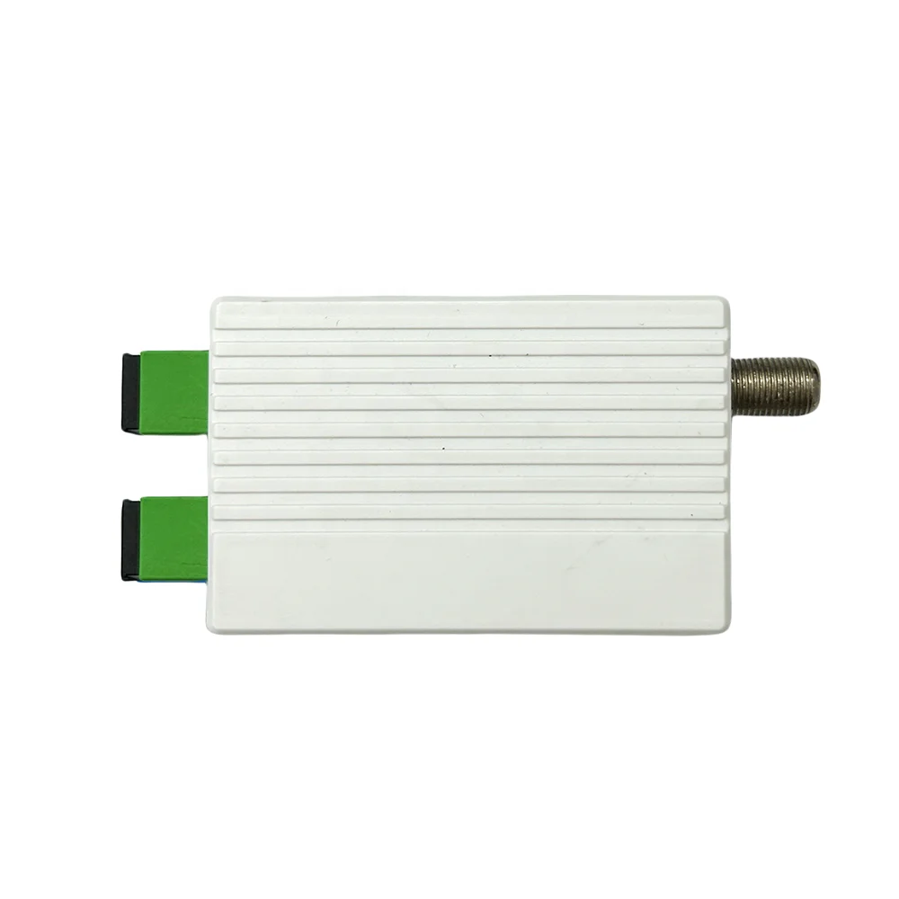 FTTH Catv Node 1550nm WDM OR18P Fiber Optic Mini Passive Optical Receiver 1 RF 2 RF Port Triplexer Mode With AGC WDM Function-boxintelecom