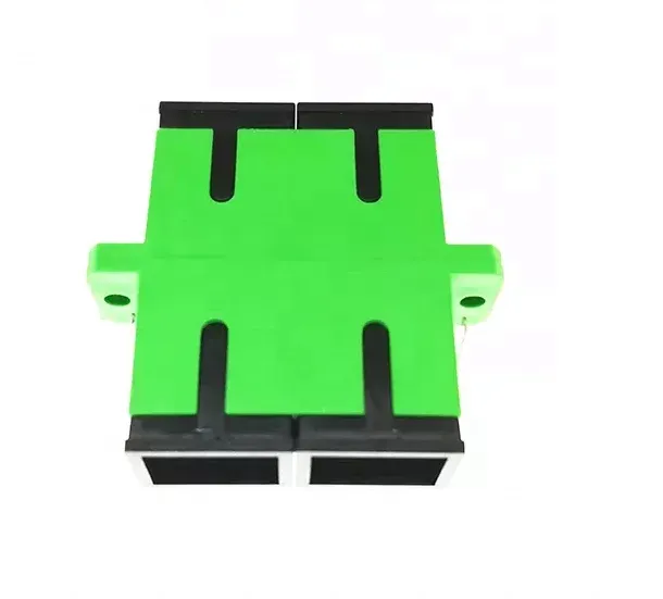QD APT FTTH Optic Fiber Duplex Adapter with SC APC  Fiber Optic Adapter Coupler flange ada