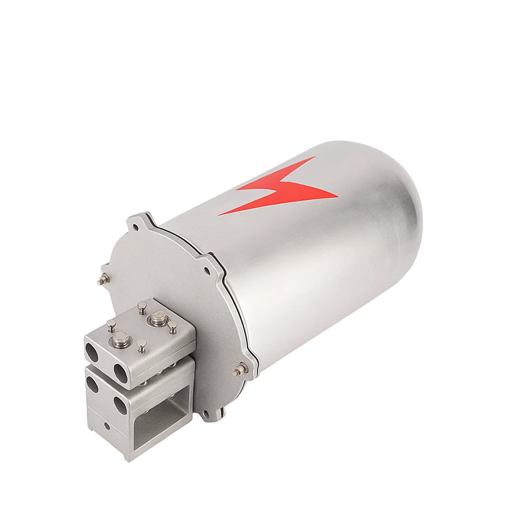 OPGW Fiber Optic Splice Closure 2-In/2-Out Aluminum Alloy Dome Splice Box for Fiber Optic Cable