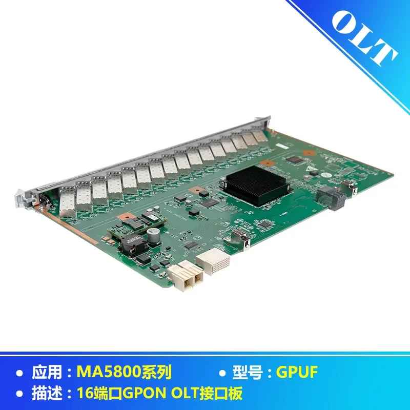 GPUF 16-Port GPON Interface Card with SFP Module C+ C++ for MA5800 OLT FTTH Network Use H901 H902 Service Board-boxintelecom