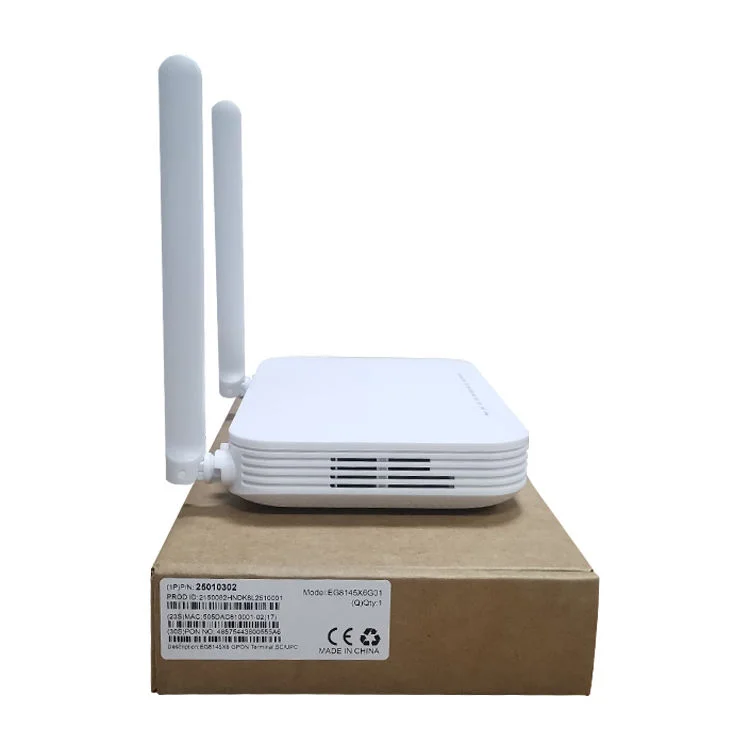 Gepon Olt HS8145X6 4GE 2.4G/5.8G WIFI6 5dBi Dual Band WIFI GEPON ONU XPON FTTH EG8145X6-boxintelecom