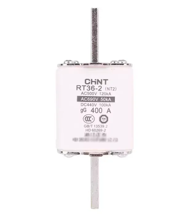 RT36-2 (NT2) 400A Fuse 500VAC 120kA Fast Acting Ceramic Fuse for Industrial Circuit Protection