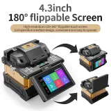 M6 Fiber Optic Fusion Splicer Fiber Optic fusion Splicer 6 Motor Fiber Core Alignment Spli