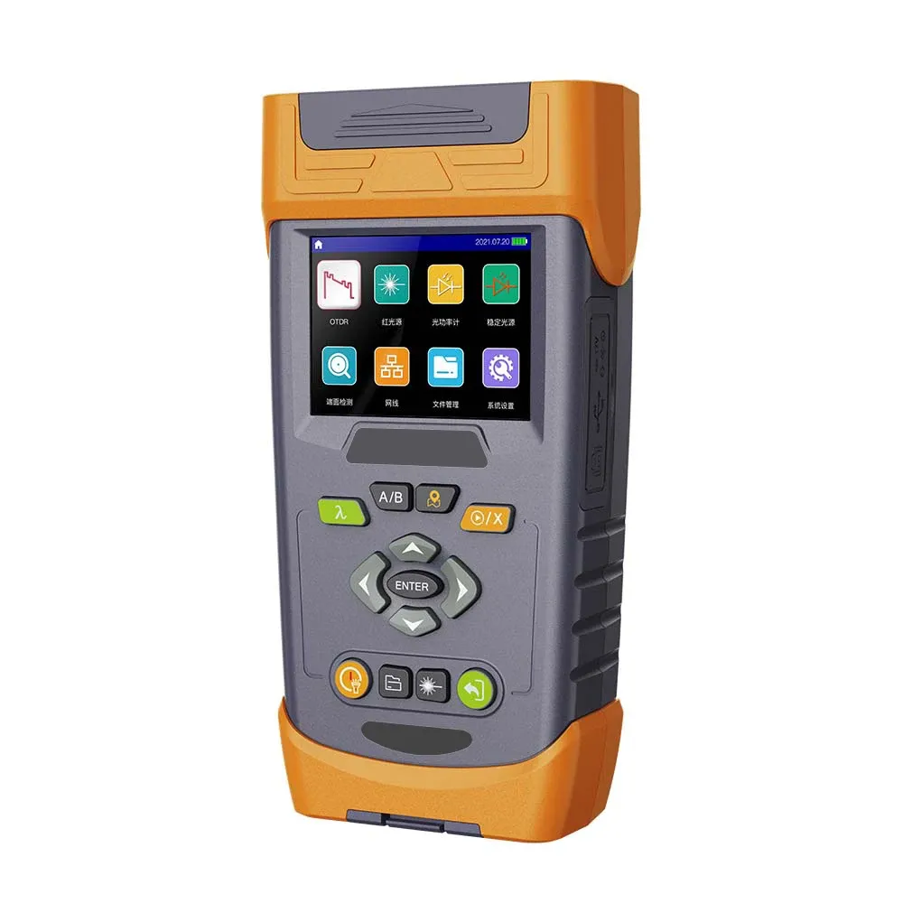 Komshine Mini OTDR Q55 Optical Time-Domain Reflectometer Fiber Optic Tester Handheld OTDR Tester with Power Meter Light Power-boxintelecom