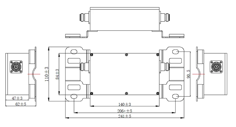 Hot Sale 30W RF Filter Newly 863-867MHz RF Bandpass Cavity Filter With7 N Female Connector