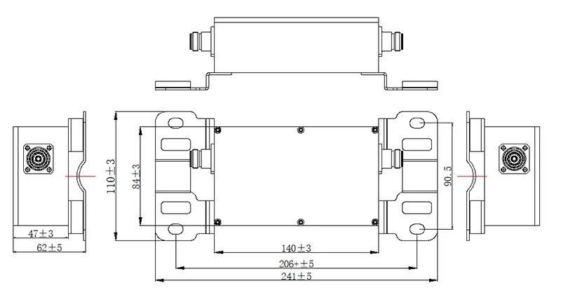 Hot Sale 30W RF Filter Newly 863-867MHz RF Bandpass Cavity Filter With7 N Female Connector