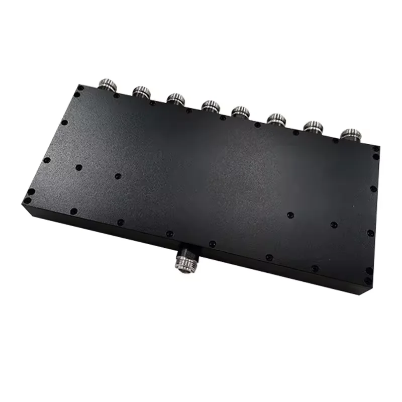 boxin UHF 8 Way Wilkinson Power Splitter 400-450MHz Low VSWR 50W 8 Way Power Splitter with N-F