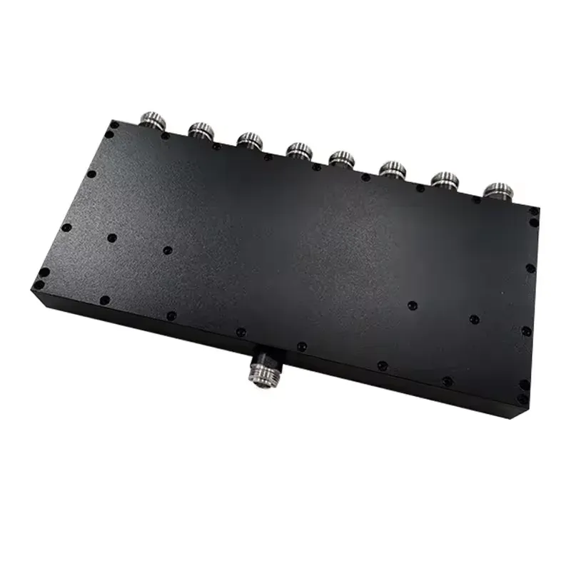 boxin UHF 8 Way Wilkinson Power Splitter 400-450MHz Low VSWR 50W 8 Way Power Splitter with N-F