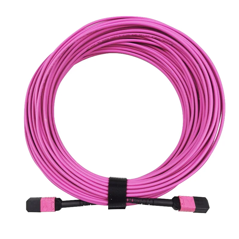 MPO OM4 50/125 Multimode Cable LSZH for WiFi 4G & 3G Networks Fiber Optic Patch Cord/Jumper 0