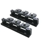 Singlemode 1060/1310/1550nm Black 3 Paddle Manual Mechanical Polarization Controller Green
