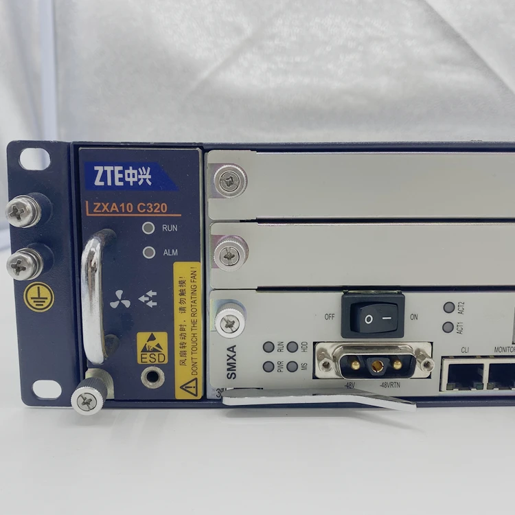 Original New Olt C320 Gpon Olt 16 Ports Gpon 10g zte 8 Puerto C320 zte Olt-boxintelecom