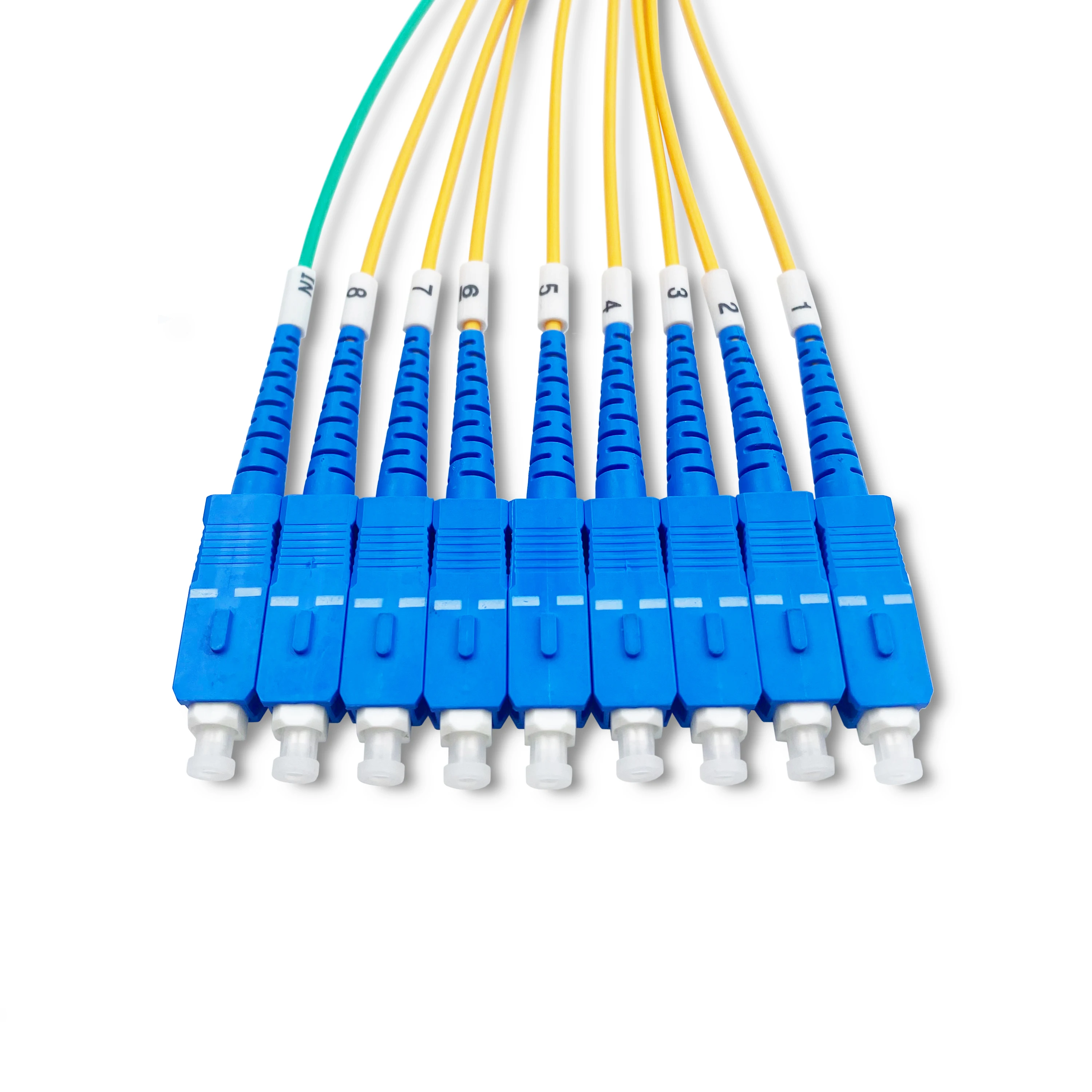 Hot Selling 1x8 ABS PLC Fiber Optic Splitter with SC UPC Connector Ftth Passive Splitter f