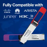 100G QSFP28 BiDi Transceiver Module Compatible with Cisco Huawei Juniper Arista 100G Optic