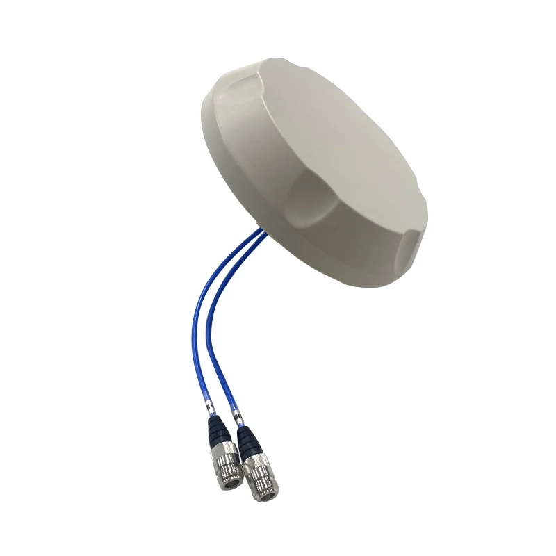 boxin 698-3880MHz High Gain 4dBi -153dBc MIMO Omni Ceiling Antenna with 2 N/4.3-10 Female Connector