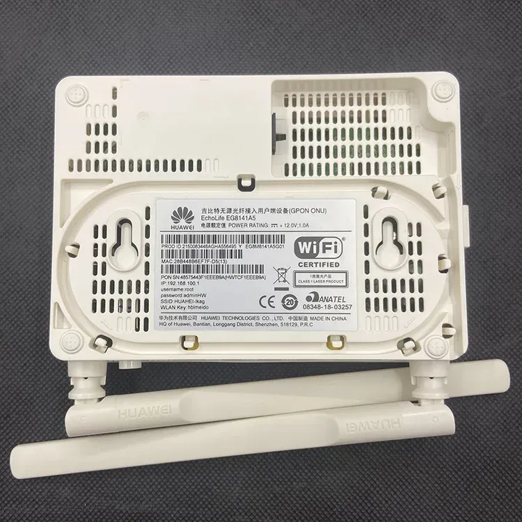 Echolife EG8141A5 ONU Modem GPON/EPON Fiber Optic Network Hw WiFi Router with SC/PC Connector CE RoHS FCC Certified for FTTH Use-boxintelecom