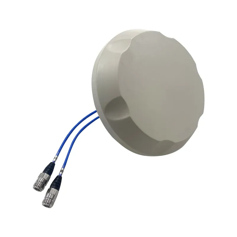 boxin 698-3880MHz High Gain 4dBi -153dBc MIMO Omni Ceiling Antenna with 2 N/4.3-10 Female Connector
