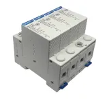 NU6-II 100KA/4P Surge Protection Device 385V AC 4 Pole Lightning Protector DIN Rail Mount