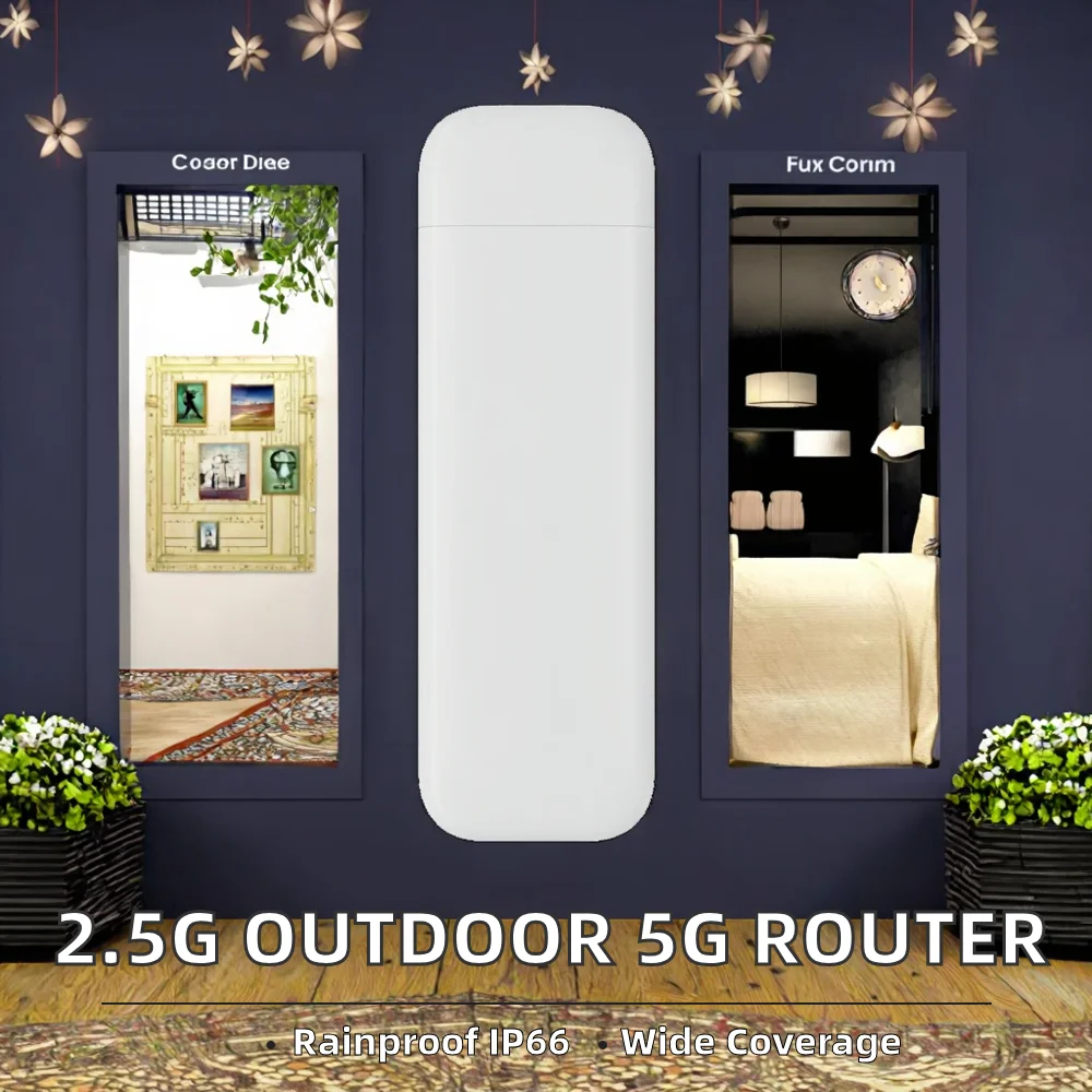 New 2.5G Port Long Range Outdoor 5G CPE Wireless Router AP with Firewall & VPN 1000Mbps Waterproof IP66 Modem-boxintelecom