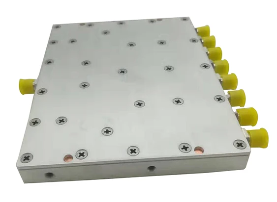 RF Passive Components 8Way Wilkinson Power Divider with 0.6-6GHz SMA-F