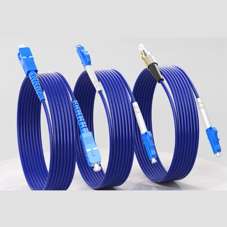 Armored Fiber Optic Patch Cord LC-LC UPC Duplex SingleMode Multimode OS2 OM3 OM4 LSZH Indu